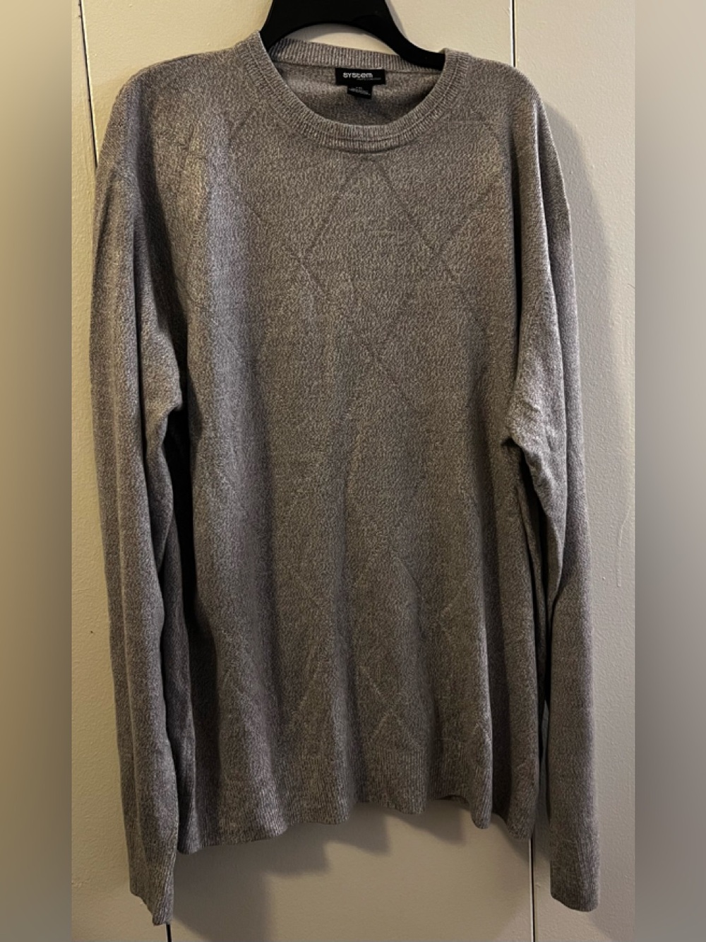 Men's Gray Crewneck Sweater (Size XXL)